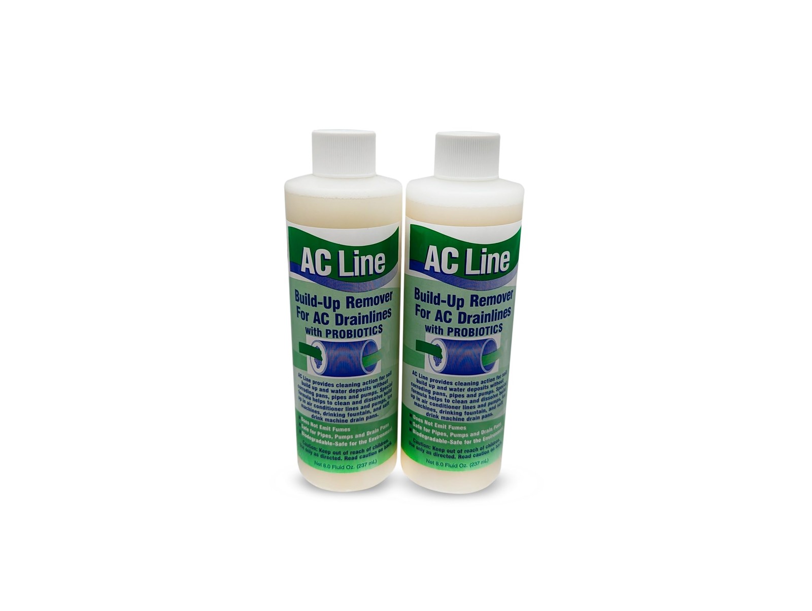 AC Drain Line Cleaner 2 Pack 6 Month Supply Cleans HVAC and Condensate Lines