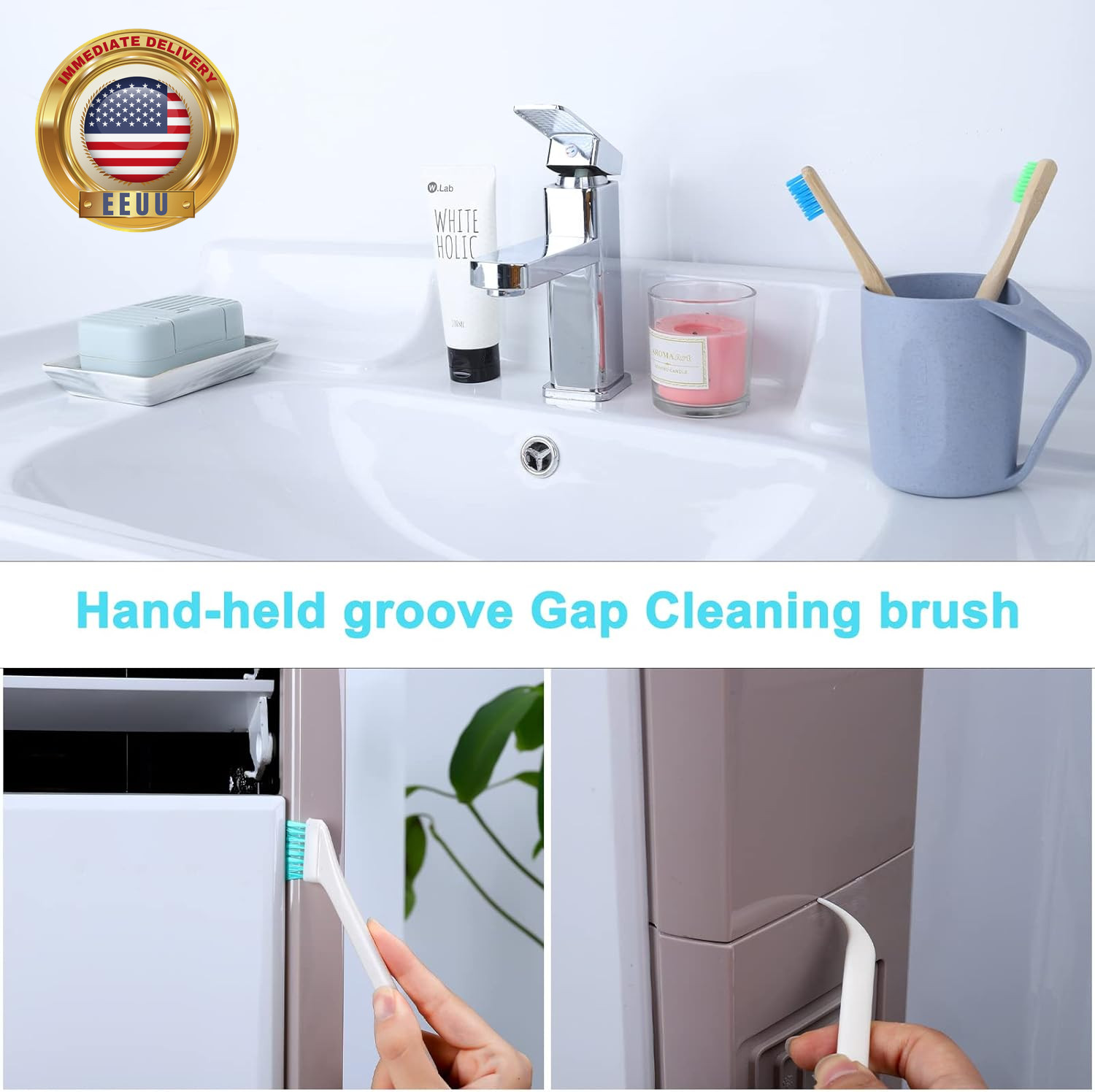 16 Pcs Small Household Cleaning Brushes, Deep Detail Crevice Cleaner Brush Crevi