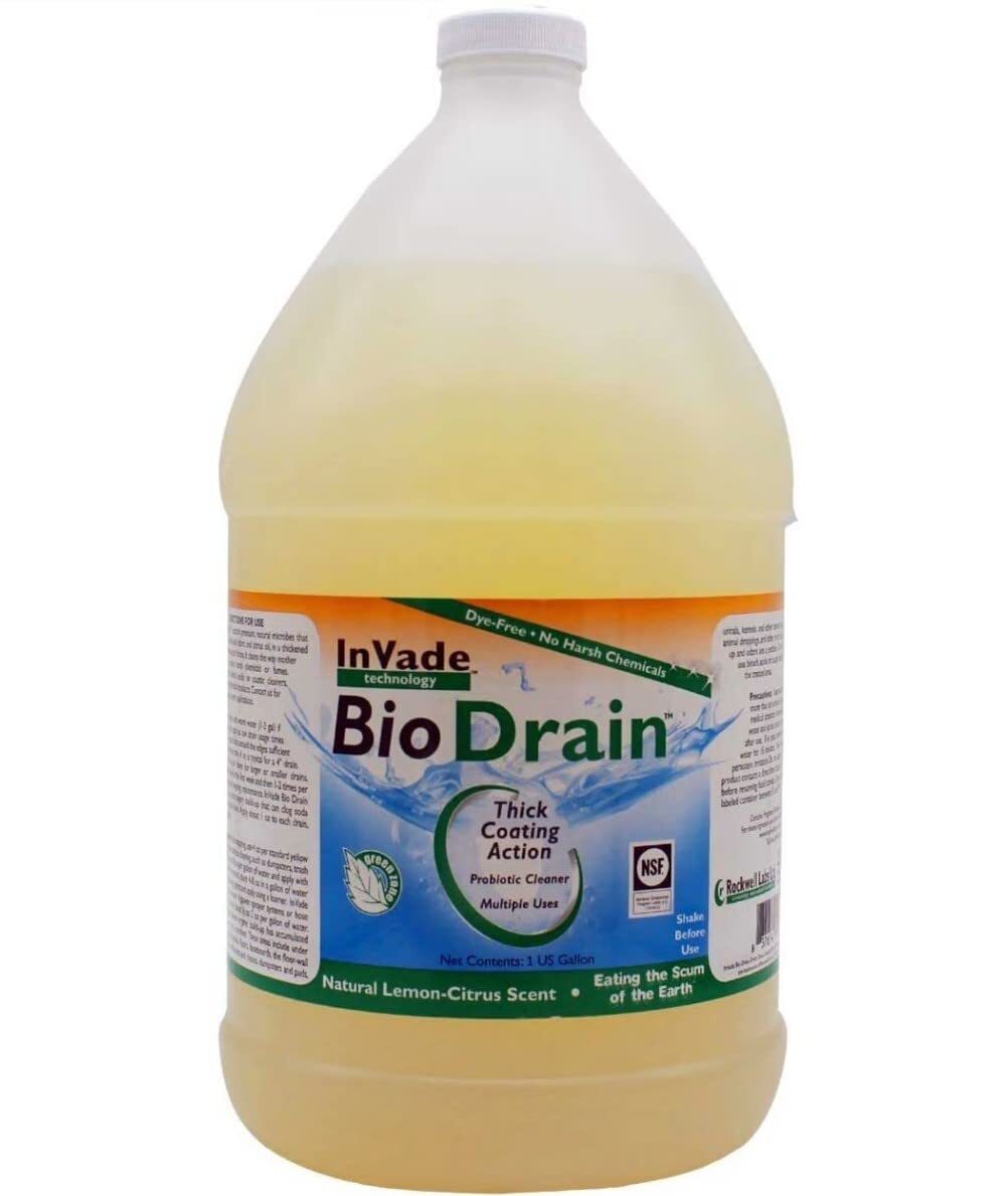 InVade Bio Drain Treatment with Microbes and Citrus Oil for Odor Elimination