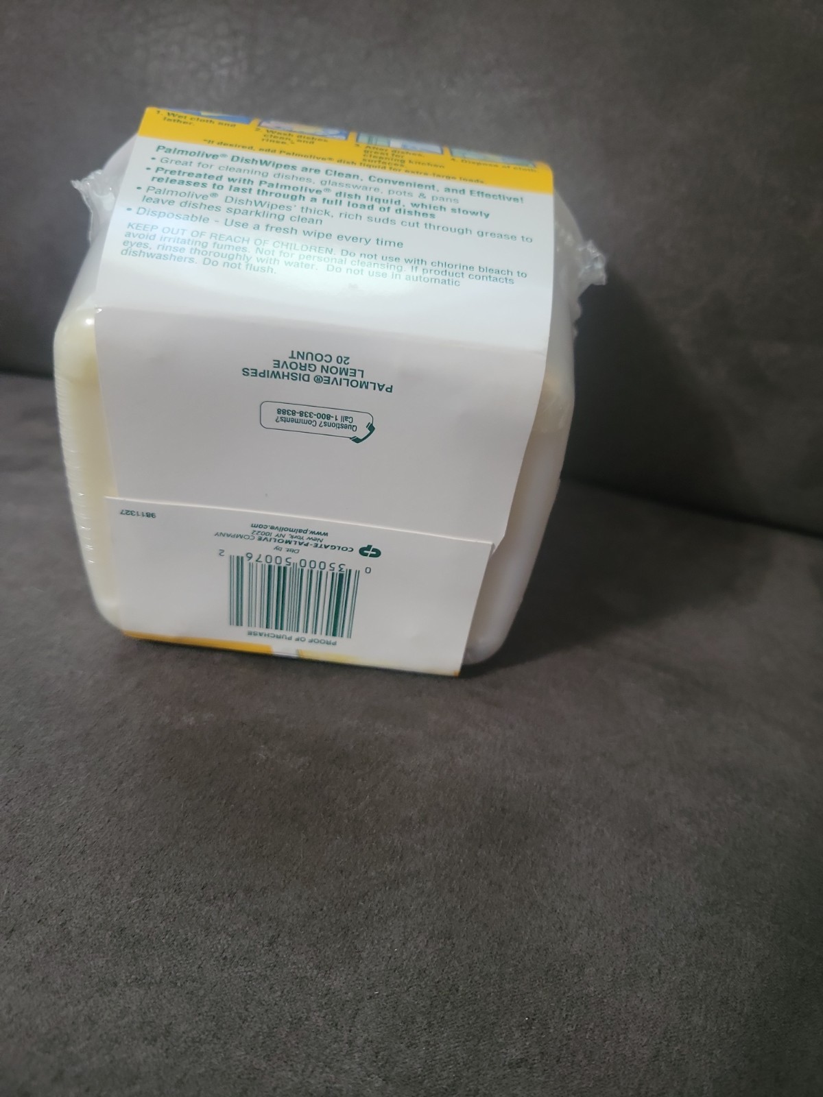Palmolive Dish Wipes Lemon Grove Pretreated Disposable Cloths Discontinued 20 Ct