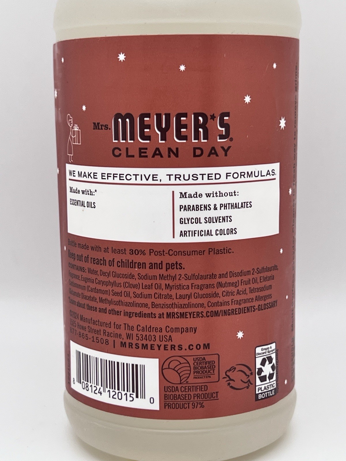 Mrs. Meyer’s Clean Day Gingerbread Multi-Surface Cleaner 16 oz Limited Edition