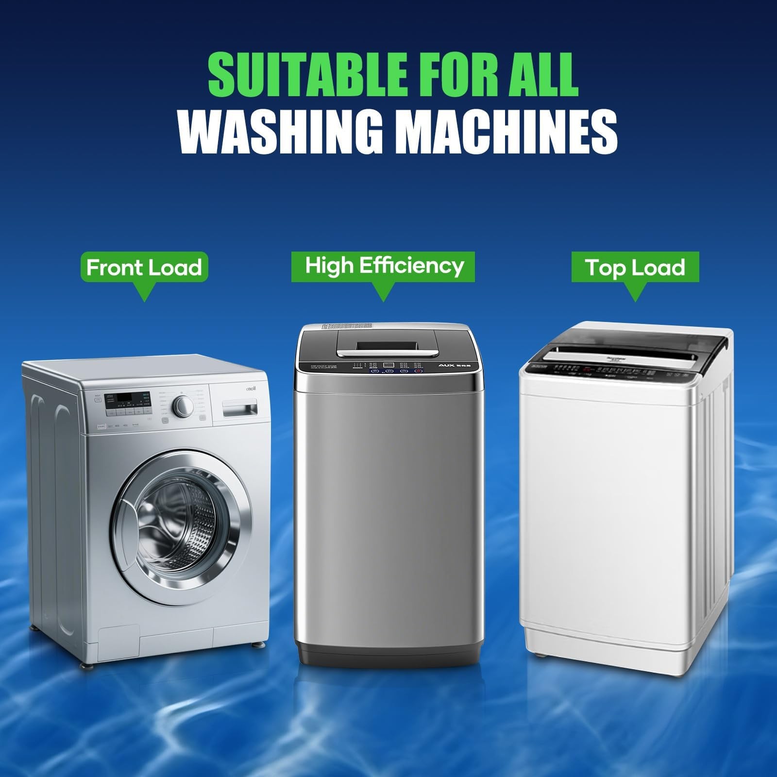 Washing Machine Cleaner Tablets – Washer Machine Cleaner Tablets for HE Front…