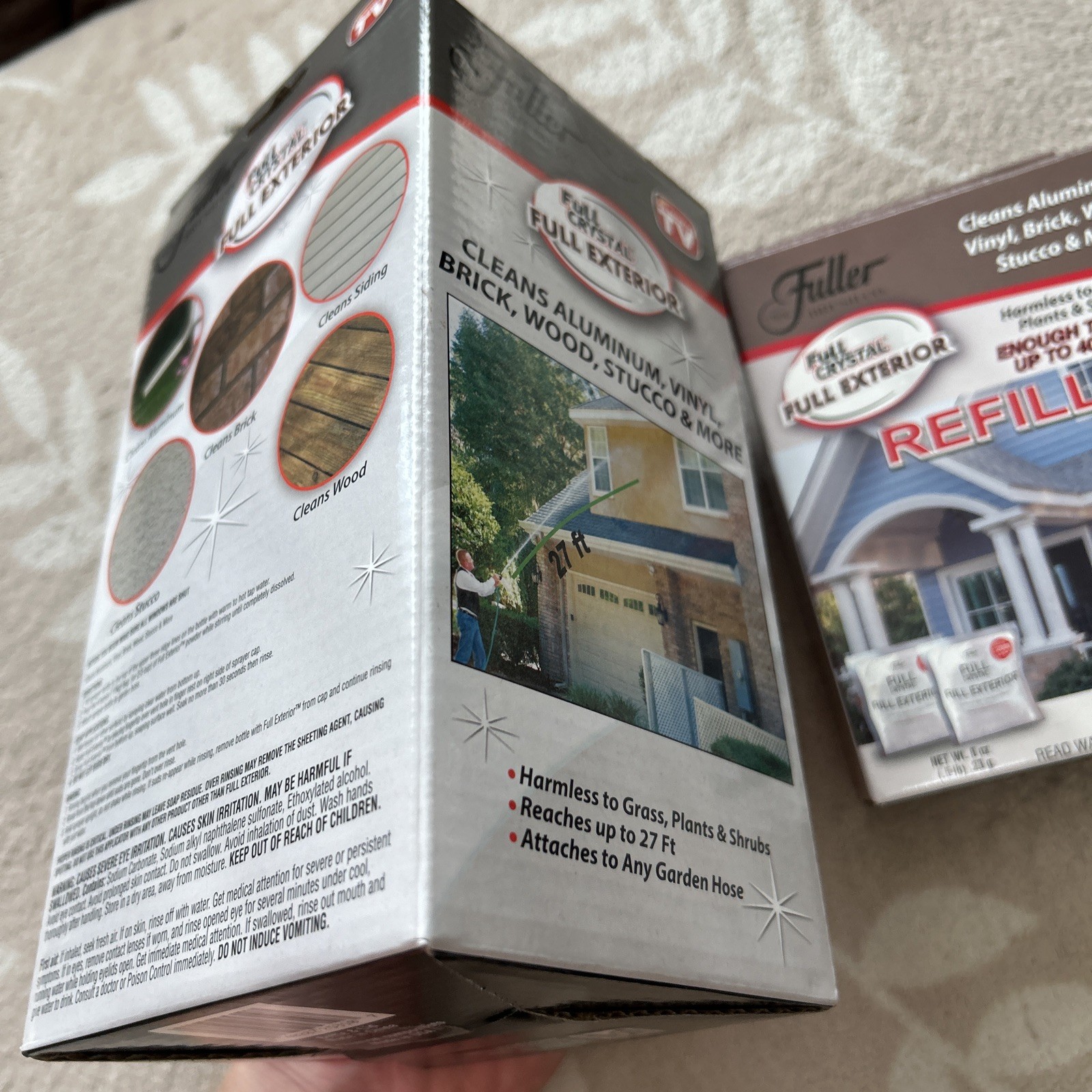 Fuller Brush Full Crystal Full Exterior Sprayer, With 2 Exterior Refills