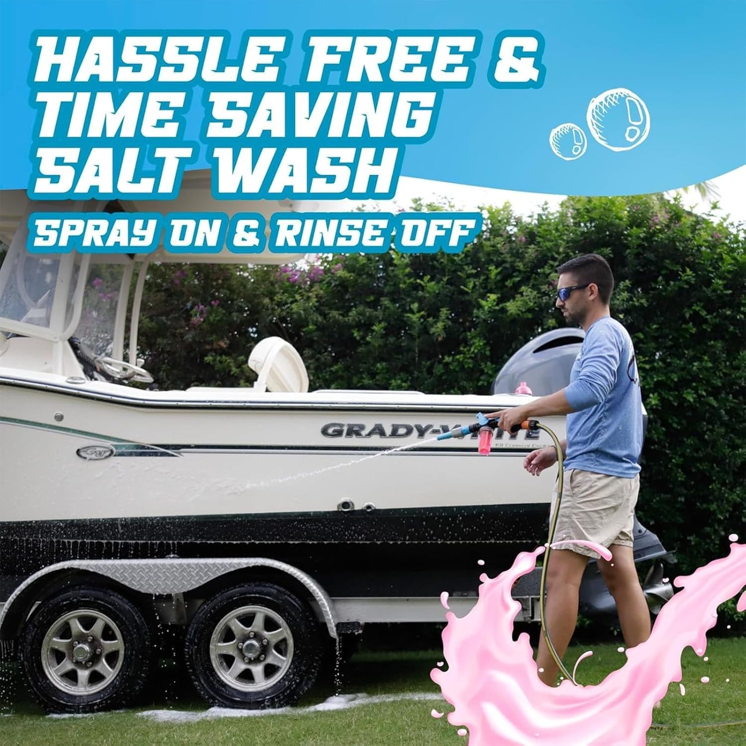 Foaming Salt Remover Wash – Eco-Friendly Cleaner for Boats, Cars, JetSkis