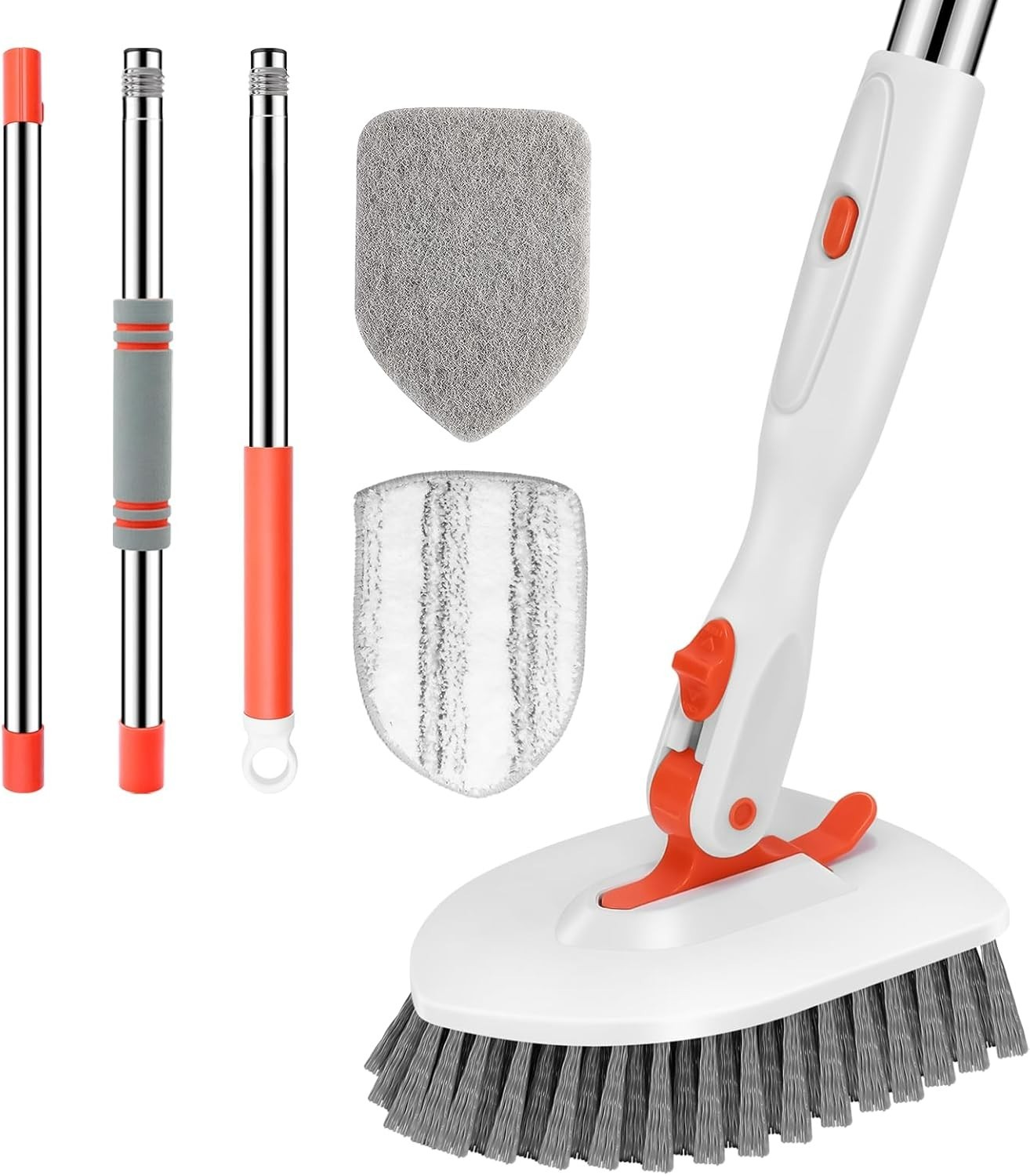 Ergonomic 52-Inch Tub Scrubber Brush with Non-Slip Grip for Ultimate Comfort