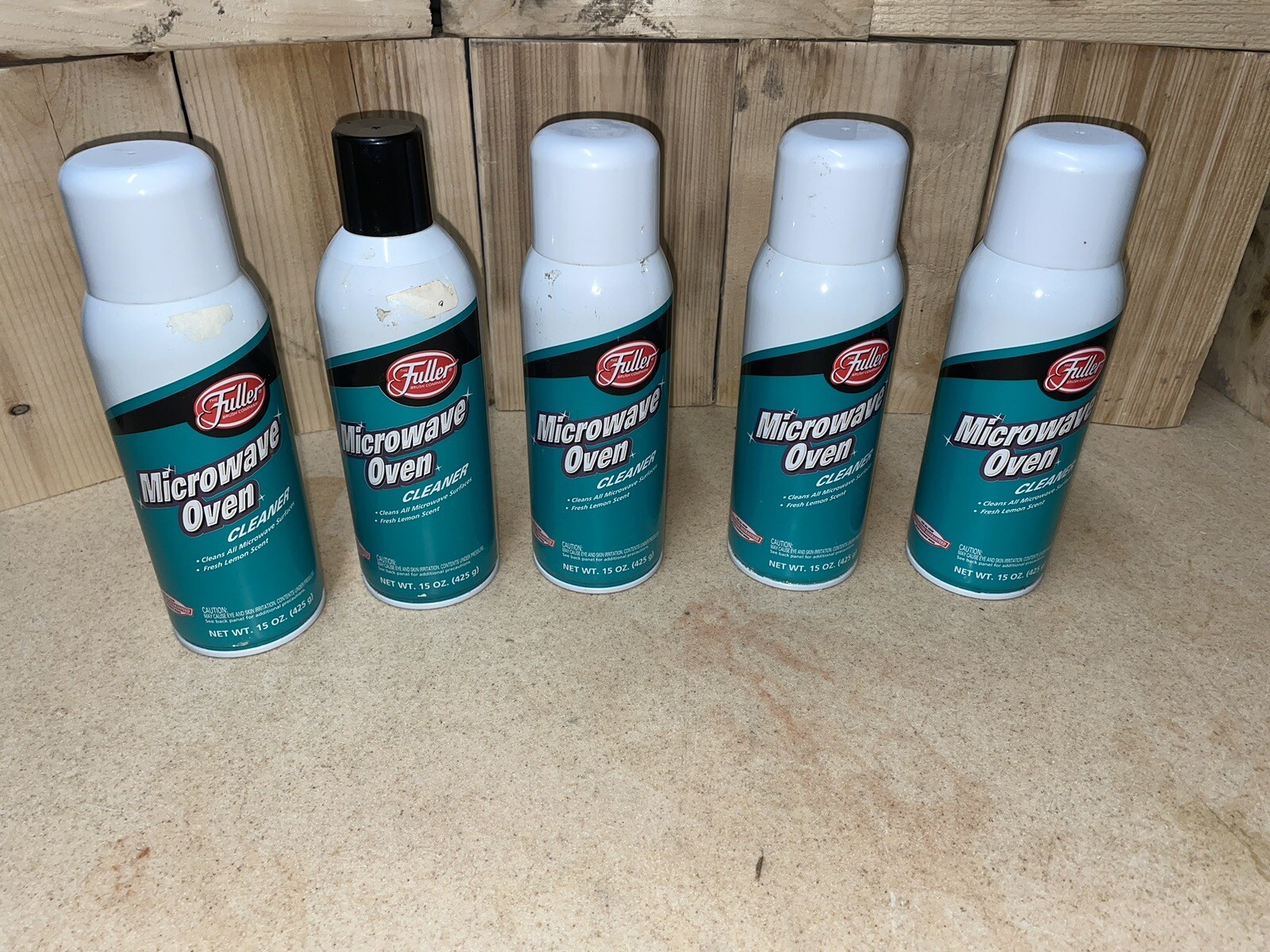5 Fuller Microwave Oven Cleaner Spray Cans 15oz