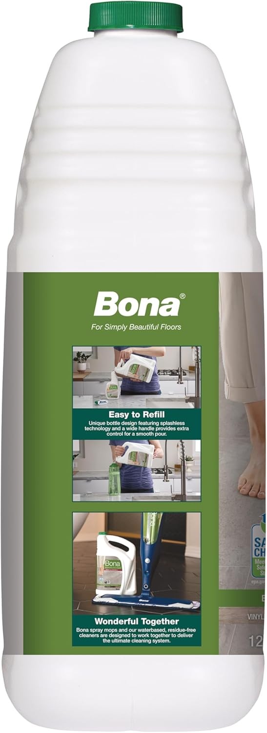 Bona Multi-Surface Floor Cleaner Refill 128oz Unscented Spray Mop Solution
