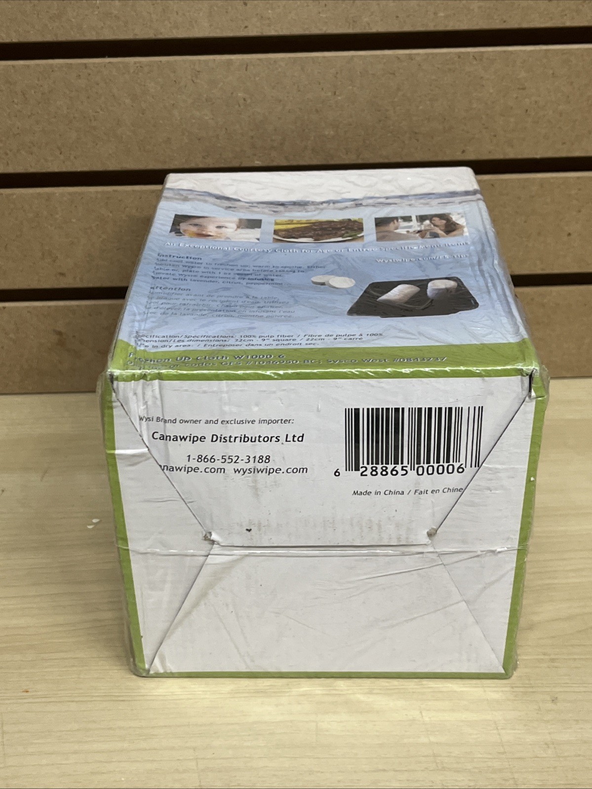 WYSI Compostable Freshen-up Cloths Wipes Add Water Box 1000 Compressed Tablets
