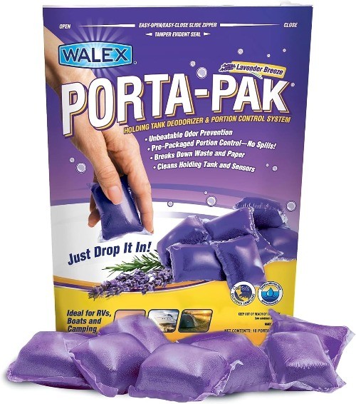 Porta-Pak Black Holding Tank Deodorizer Lavender Breeze 10 Count (Pack of 1)