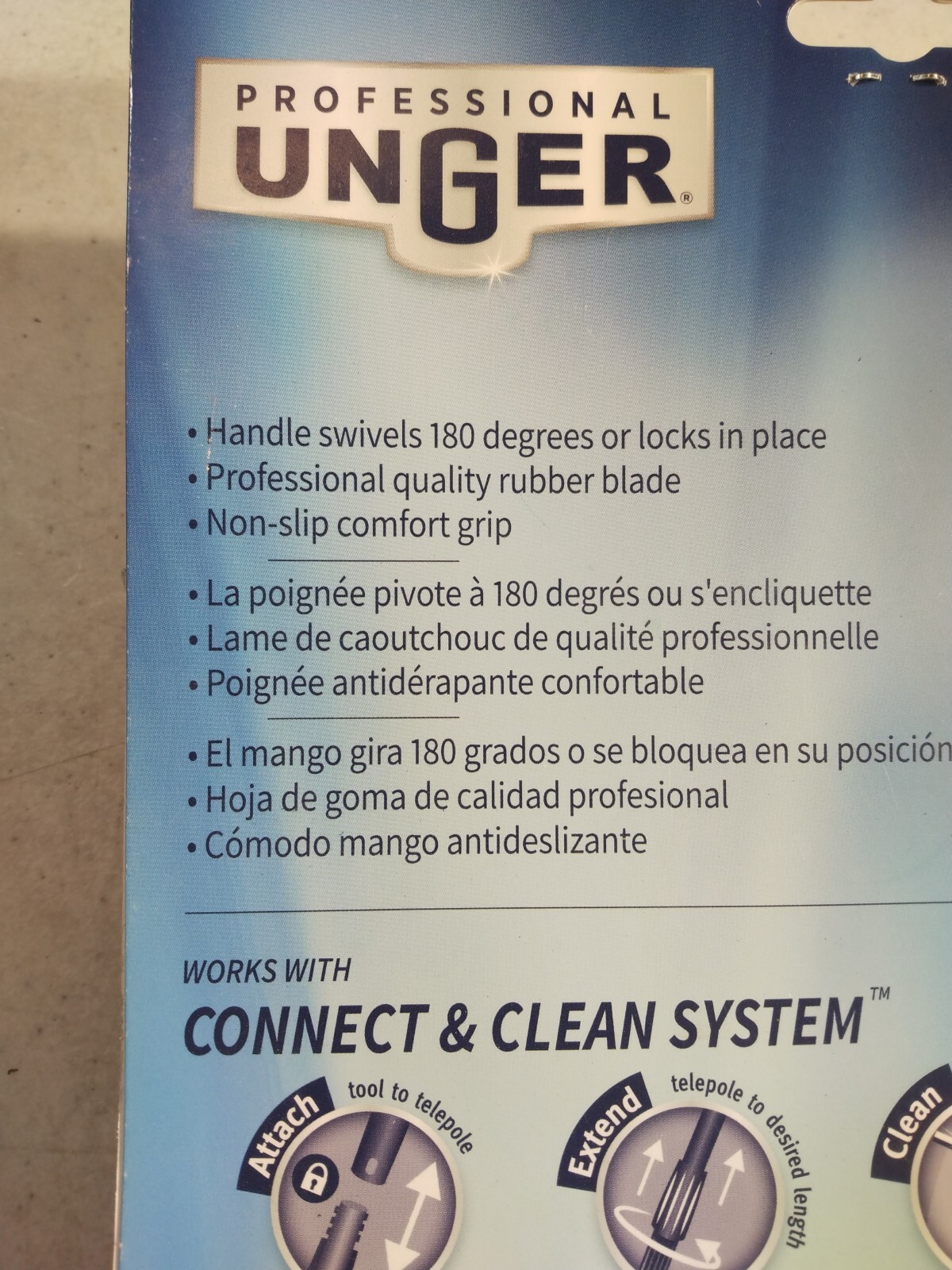 Unger Professional Swivel 18 in. W Plastic Window Squeegee 2 packs