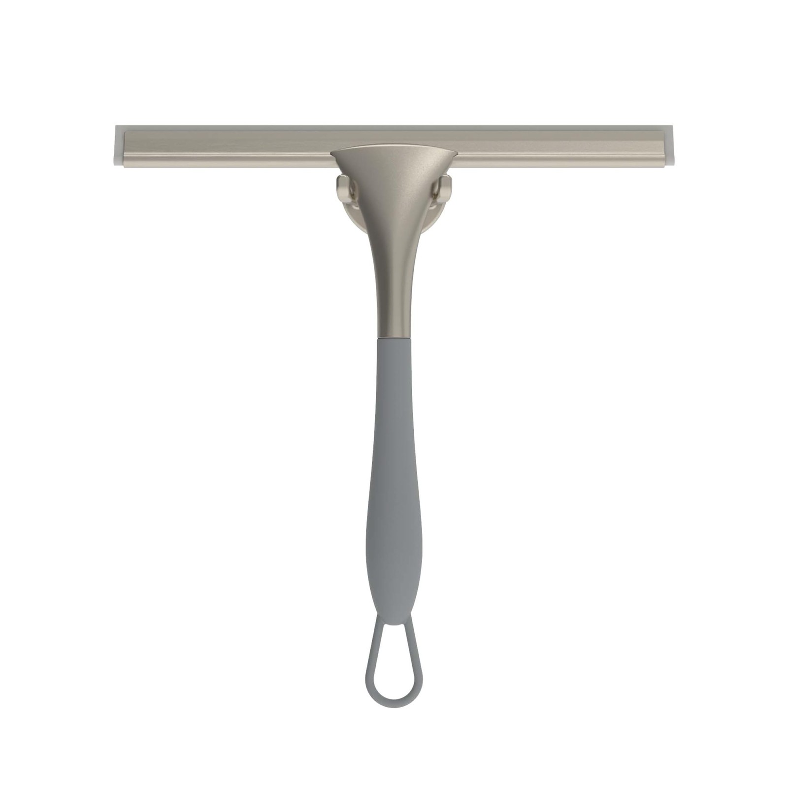 Products 17500 Soft Grip Shower Squeegee, 10-Inch Rubber Blade, Grey/Nickel