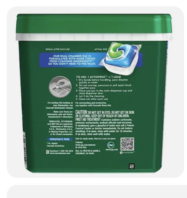 Complete Dishwasher Pods, Actionpacs Dishwasher Detergent, Fresh Scent, 78 Count