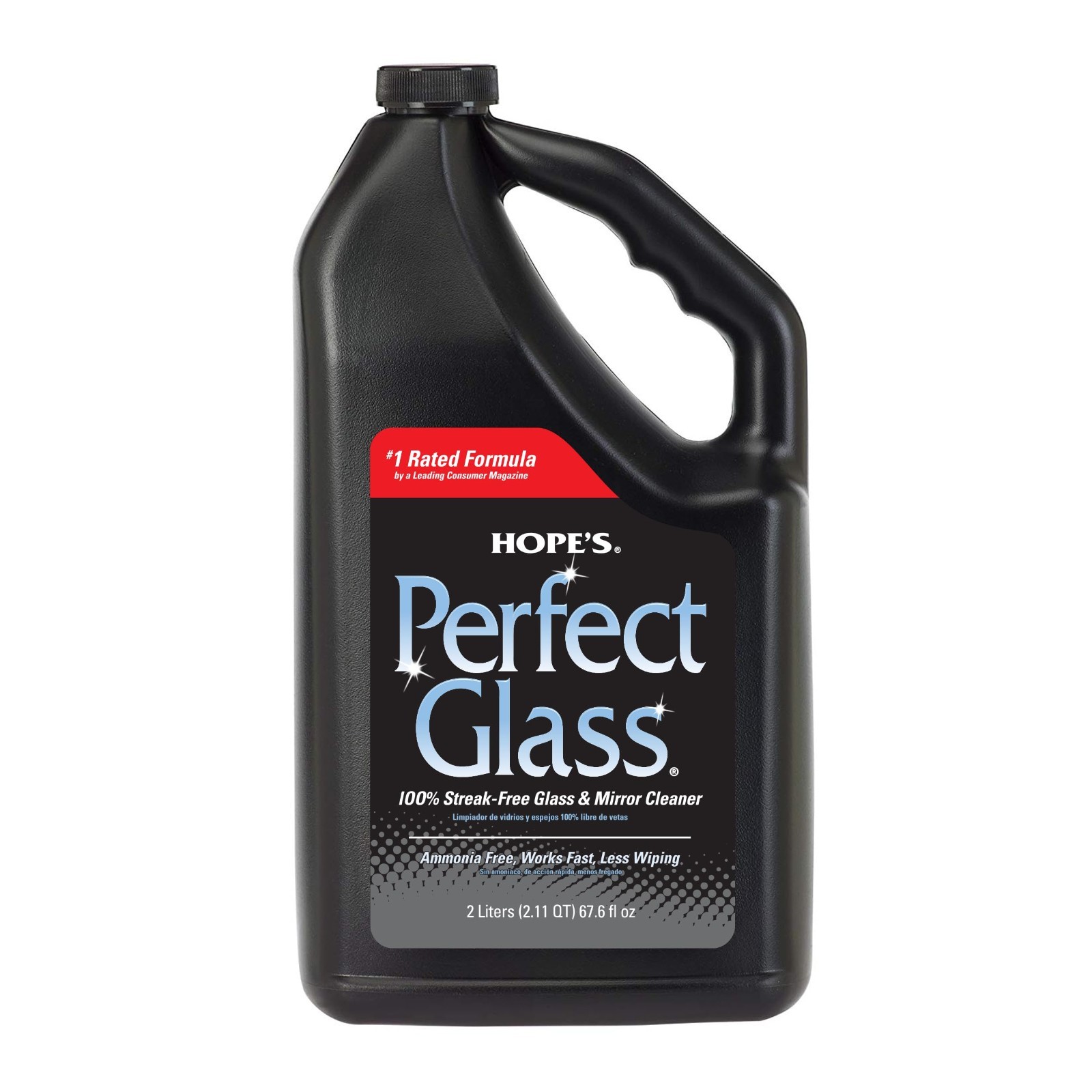 Streak-Free Glass Cleaner Spray Refill, Ammonia-Free for Windows, Mirrors, & Scr