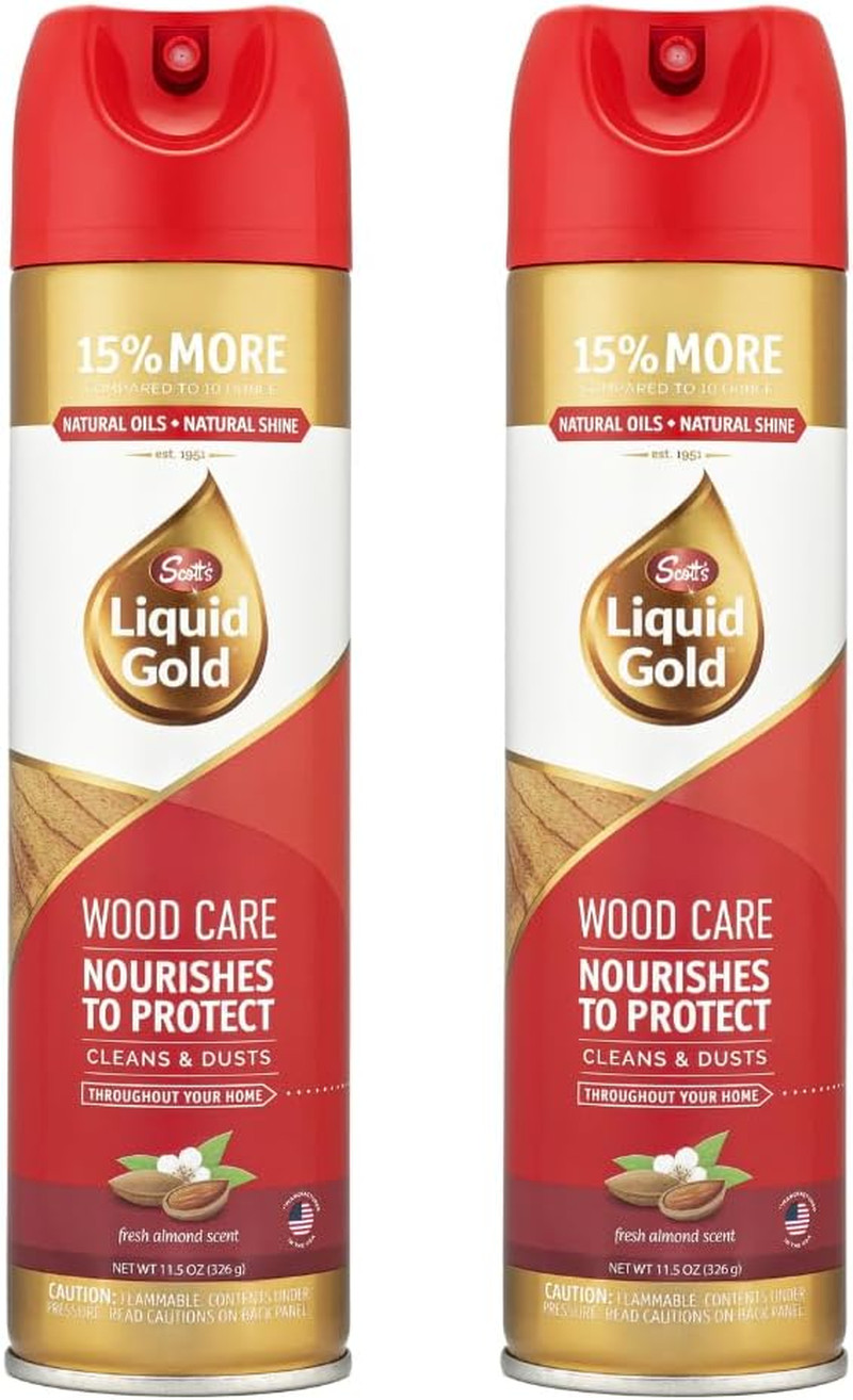 Wood Cleaner and Polish, 11.5 Oz, Two Pack