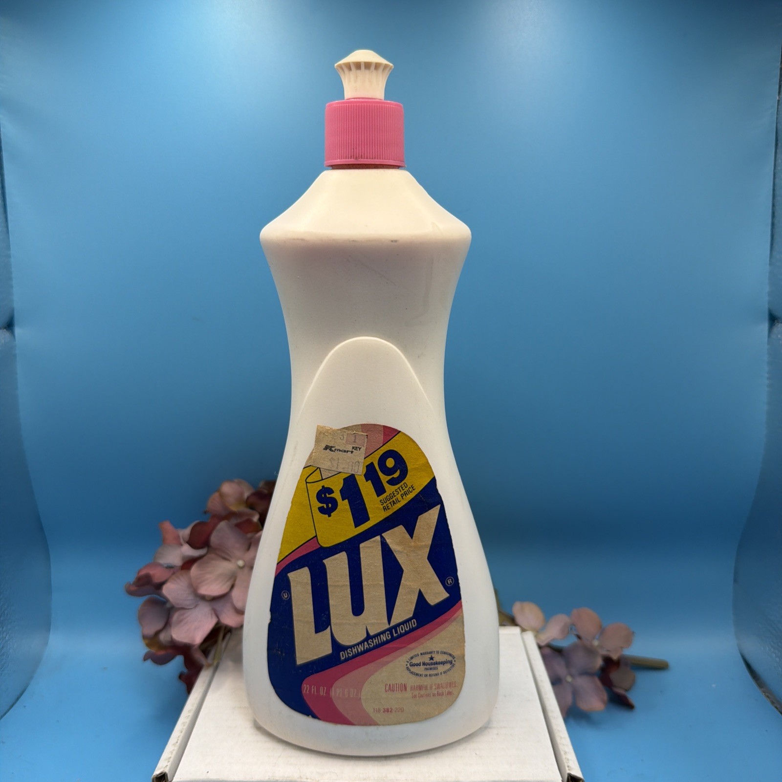 Vintage Lever Brothers co. LUX Mild Dishwashing Liquid 22 oz 1980s dishwash Soap