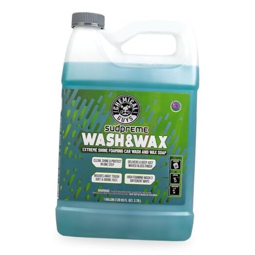 Sudpreme Wash & Wax 128 oz High Suds Foaming Car Wash Soap with Carnauba Wax