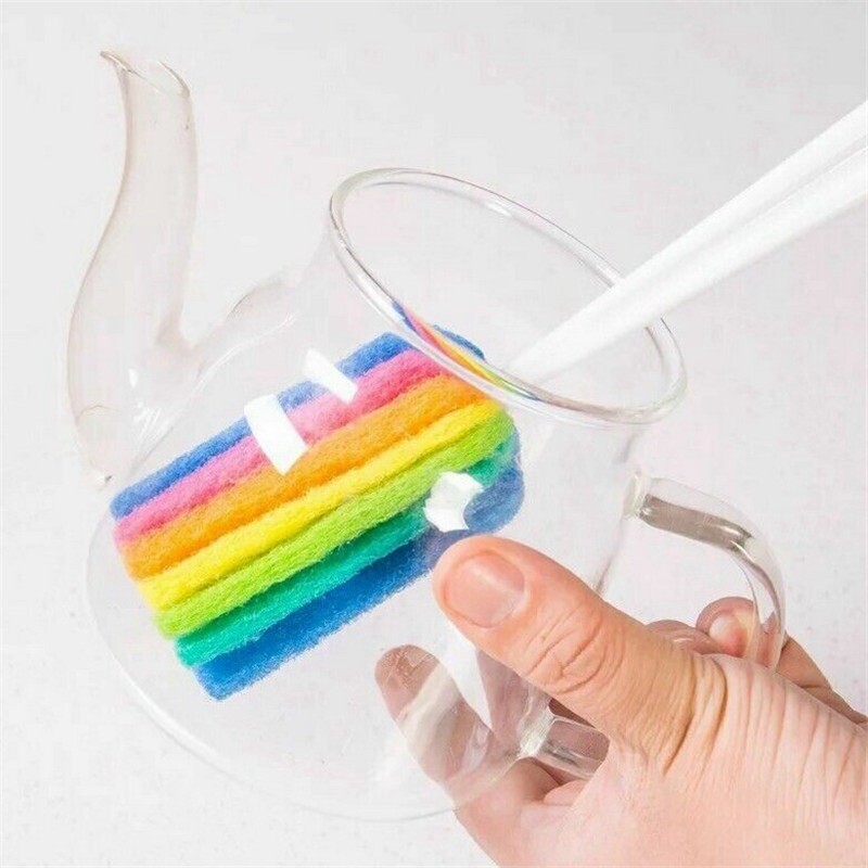 Glass Wineglass For Tool Sponge Cleaning Brush Kitchen Tea Bottle Coffee Cup