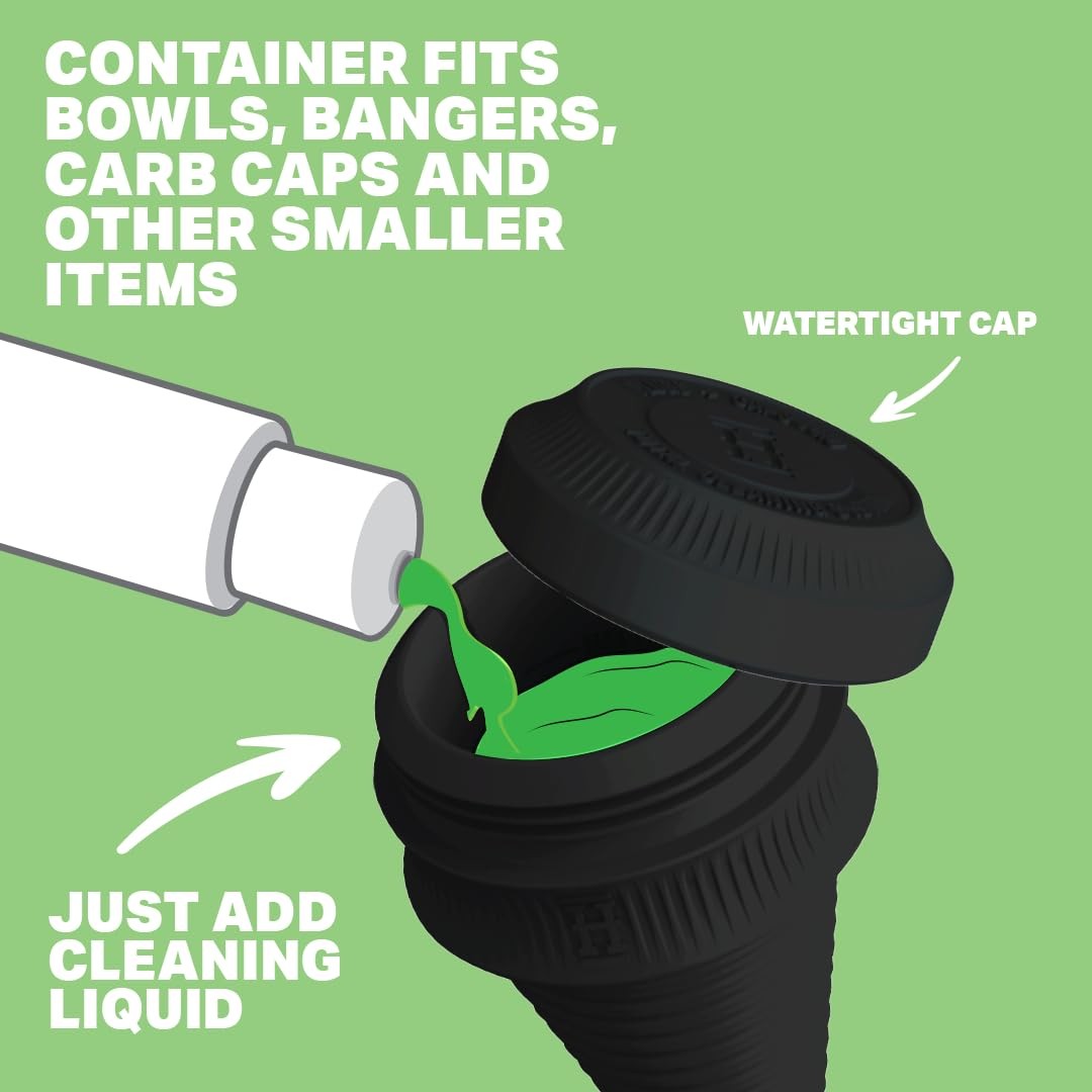 HEMPER Cleaning Plugs + Caps PRO – Silicone Stoppers & Cleaning Container for…