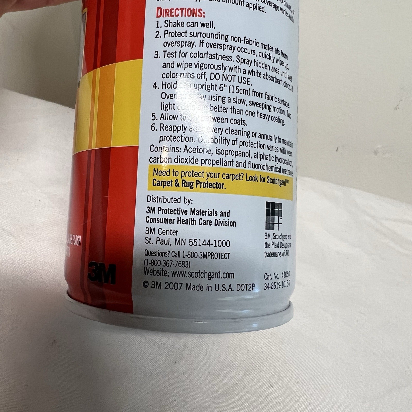 SCOTCHGARD Fabric Upholstery Protector 10 oz – OLD FORMULA Discontinued 90% Full