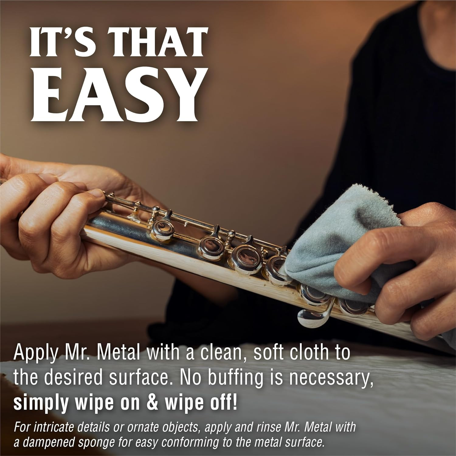 Metal Polish Liquid All Metal Multipurpose Cleaner, Non-Abrasive, Instant Sterli