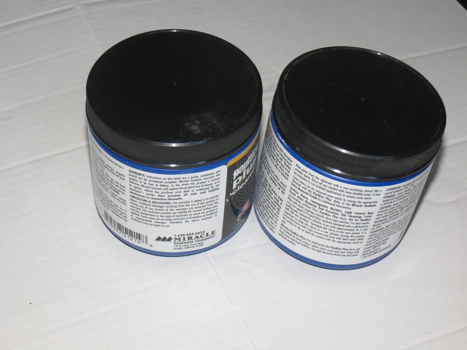 w1 Two Miracle Sealants Poultice Plus Cleaner 2 LBS Stain Remover Stone Surfaces