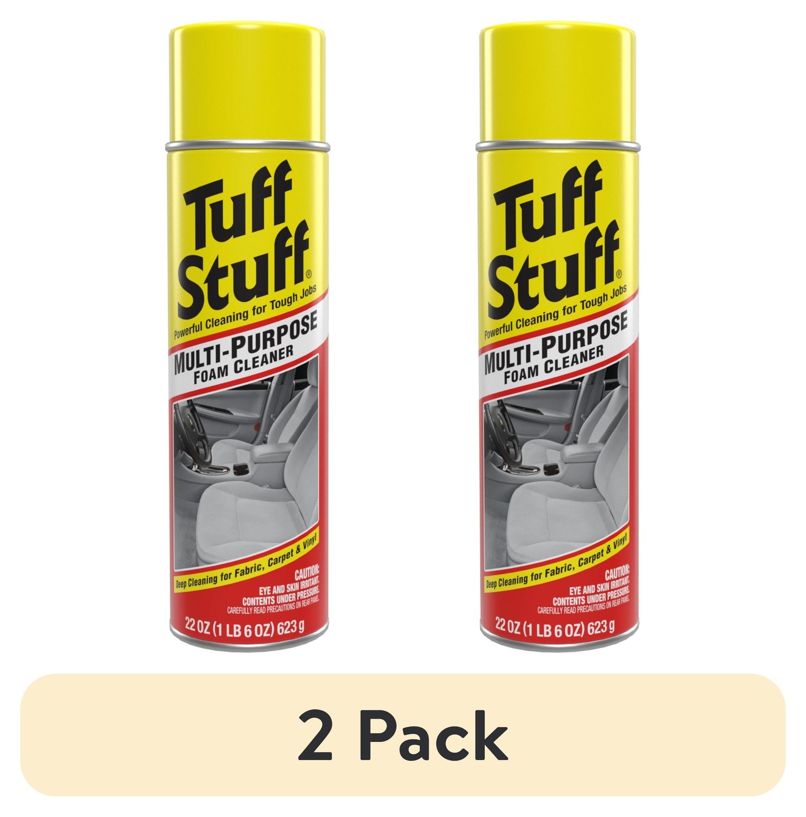 (2 Pack) Multi Purpose Foam Cleaner for Car Detailing, 22 Oz