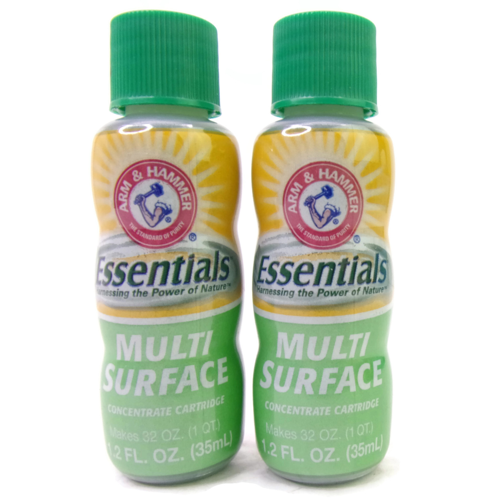 Lot Of 2 Arm & Hammer Essentials Multi Surface Cleaner Refills 1.2 Fl Oz Each