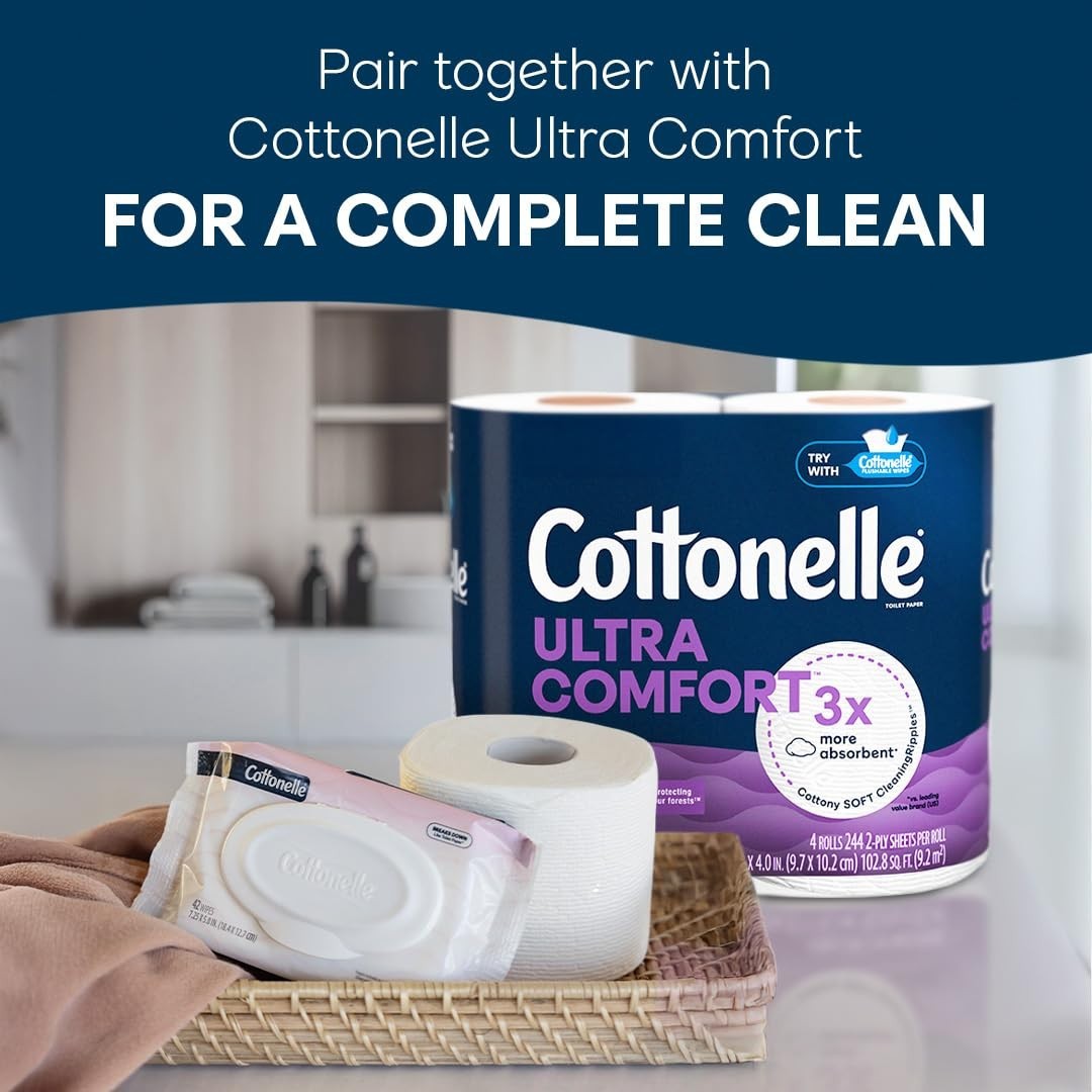 Soothing Cottonelle Fragrance Free Wipes – Perfect for Sensitive Adult Skin