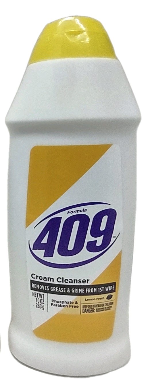 2x Formula 409 Cream Cleanser Removes Greese & Grime with LEMON FRESH 10 oz Each