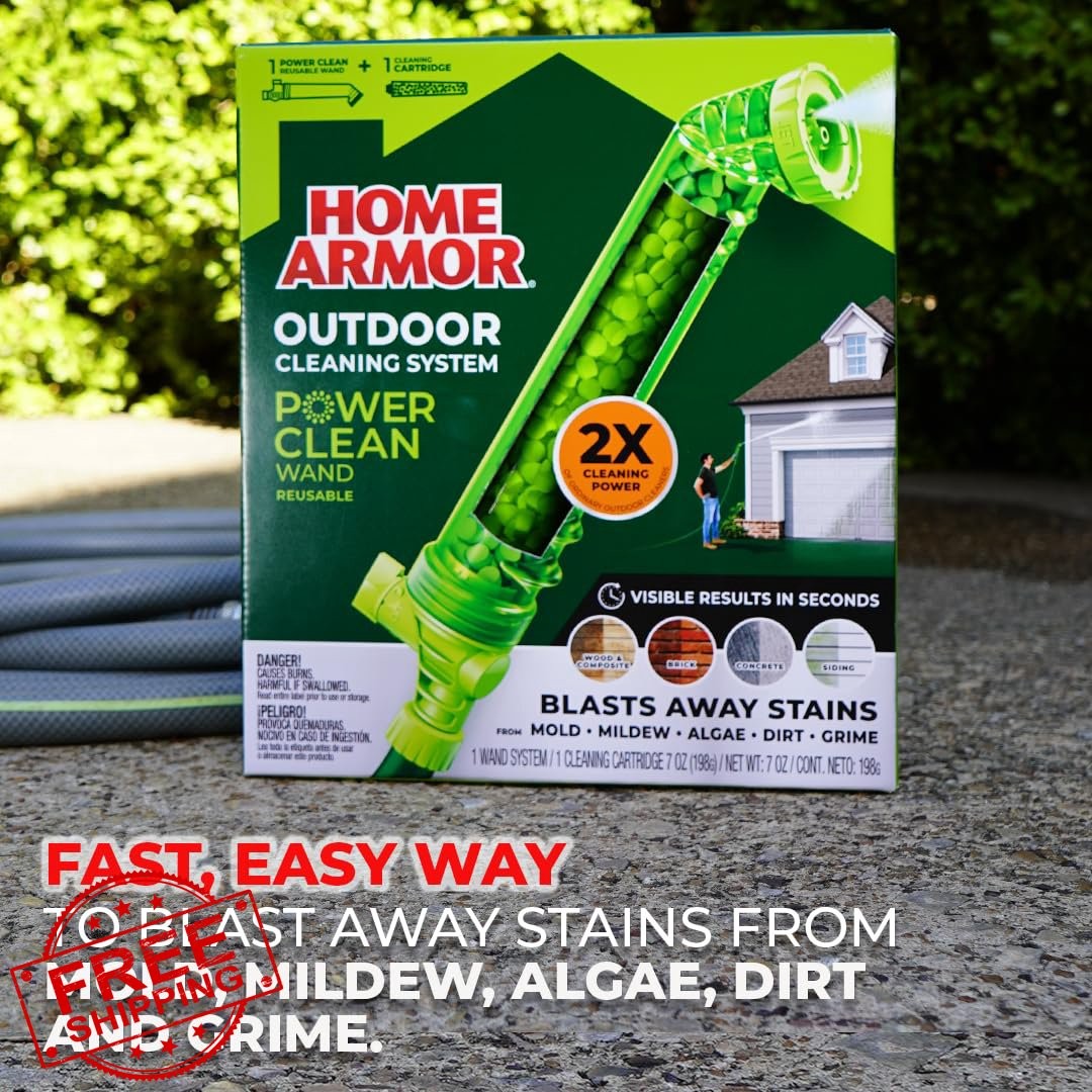 Home Armor Power Clean Wand Outdoor Stain Remover Mold Mildew