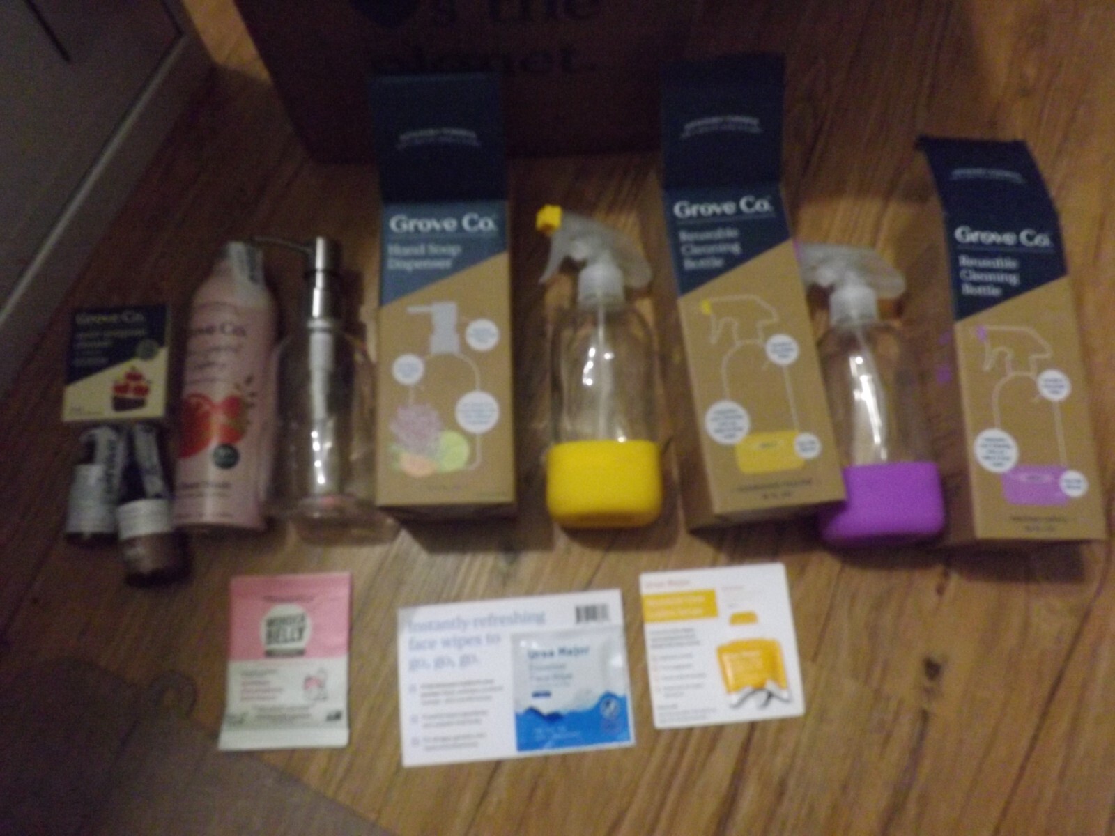HUGE NEW LOT GROVE CO. reusable cleaning bottles dispenser hand wash cleaners ++