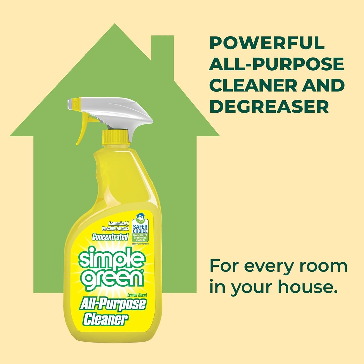 All-Purpose Lemon Cleaner – 96 Fl Oz Total, Powerful Concentrated Formula