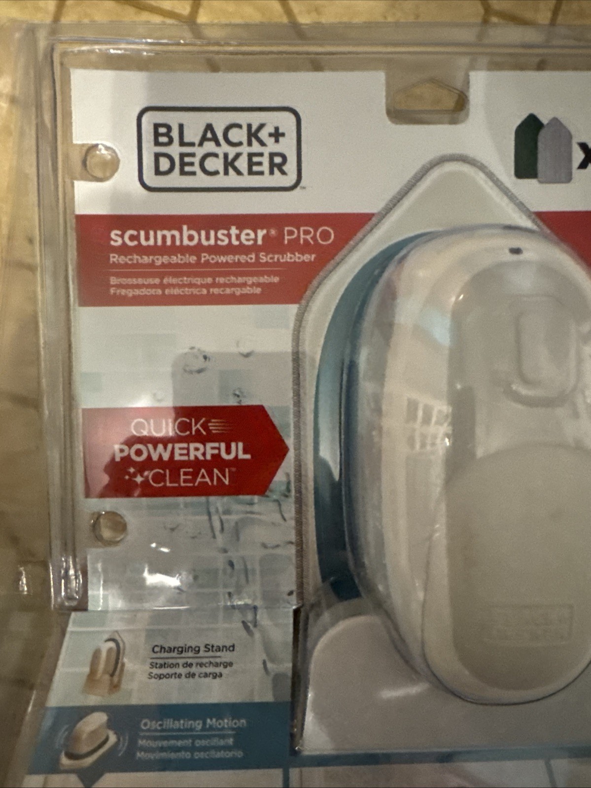 BLACK+DECKER BHPC210 Scumbuster Pro Rechargeable Power Scrubber/Stand #M34m