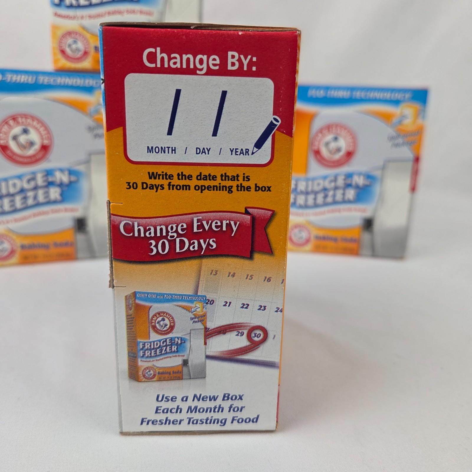New Arm & Hammer Fridge-N-Freezer Baking Soda, 14 Oz. – Pack of 5