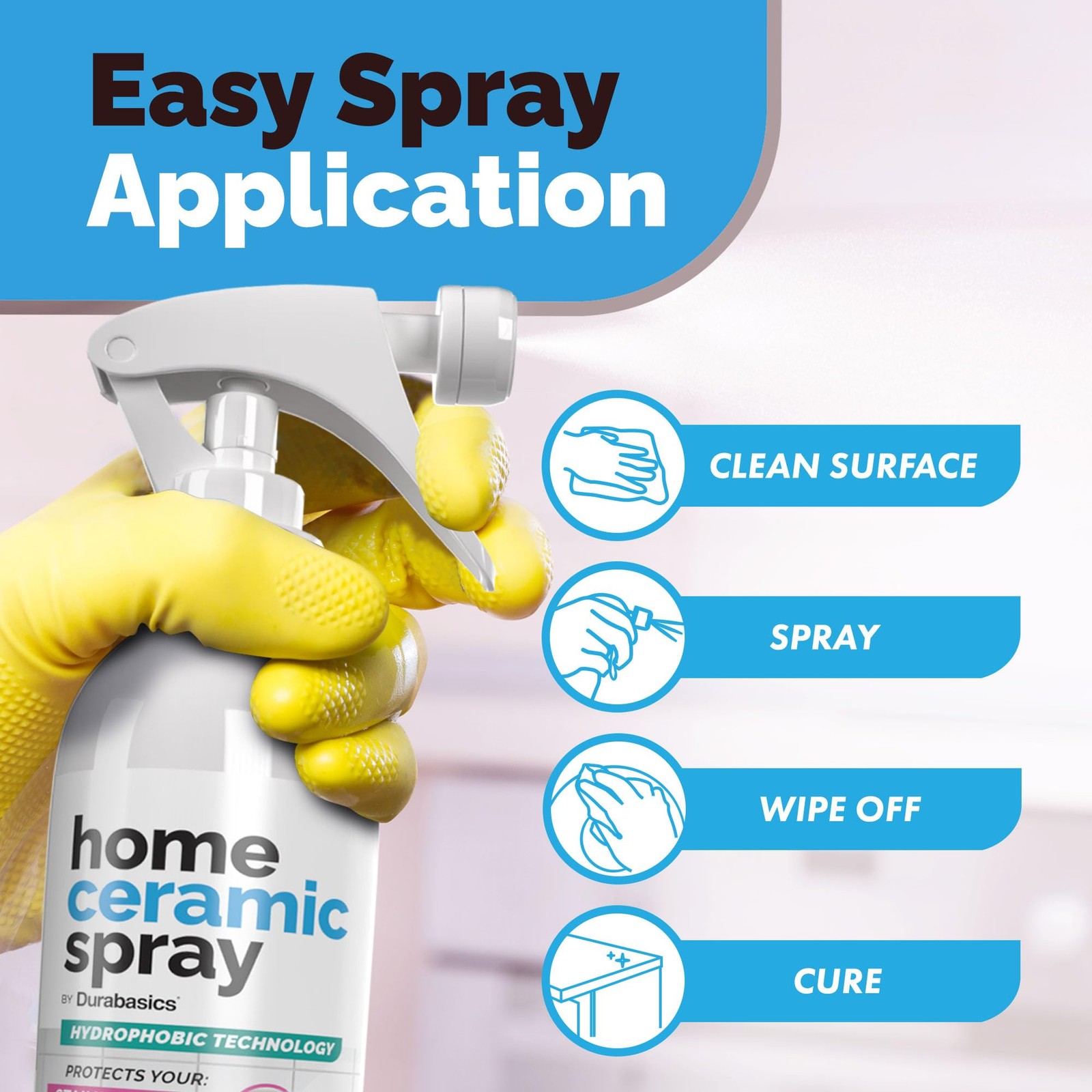 [12 Oz] Home Ceramic Coating Spray Kit – Shine, Seal & 12 Fl Oz (Pack of 1)