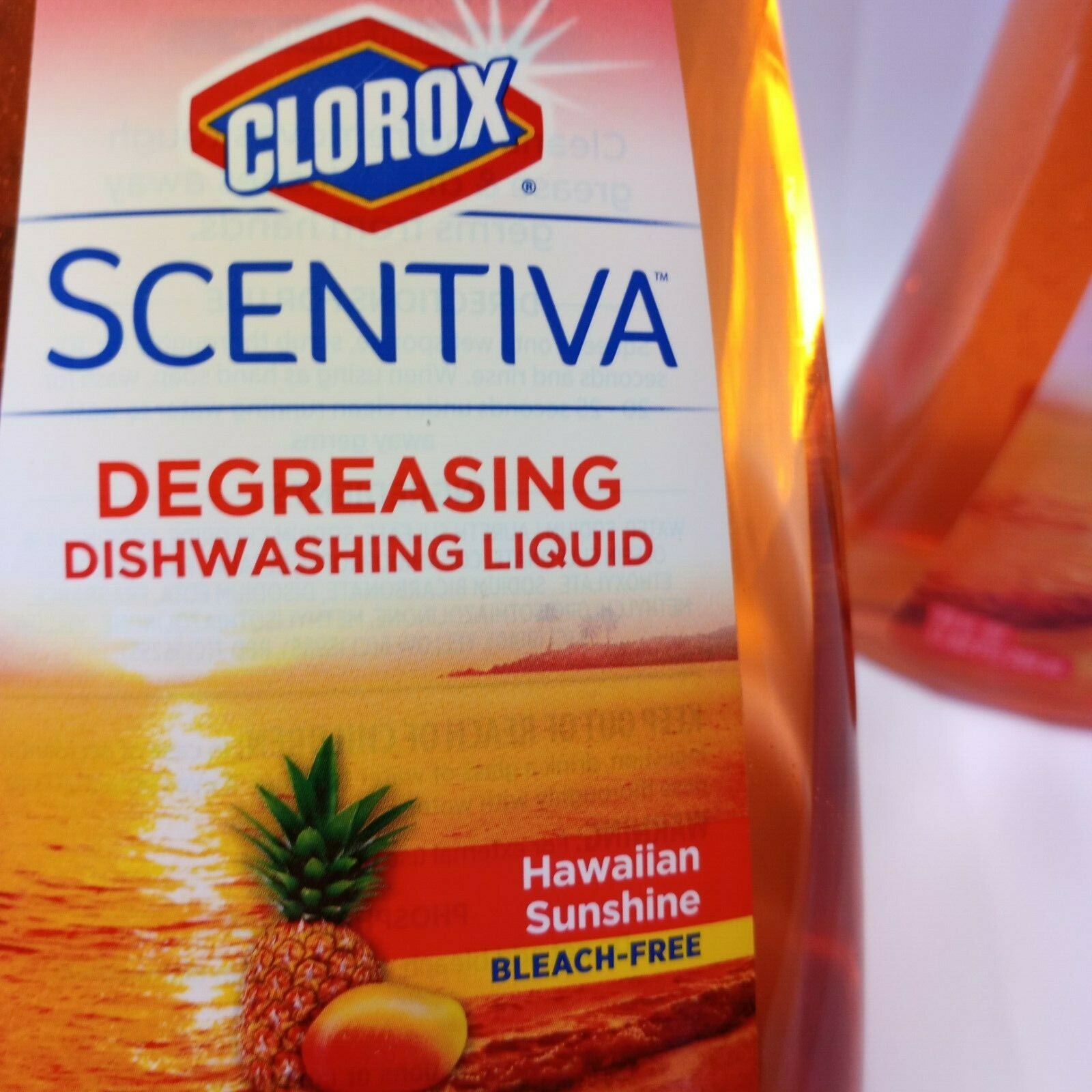 ( 2) Clorox Scentiva Hawaiian Sunshine Degreasing Dishwashing Liquid 26 fl oz 