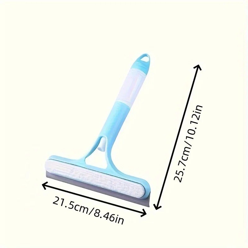 3-in-1 Silicone Shower Squeegee Window Glass Cleaner Spray Wiper Mirror Scraper