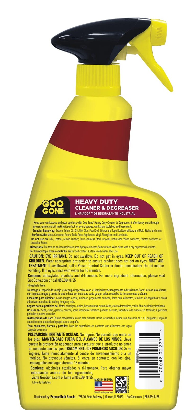 Heavy Duty Cleaner & Degreaser Spray With Microfiber Cleaning Towel – Cuts Th…