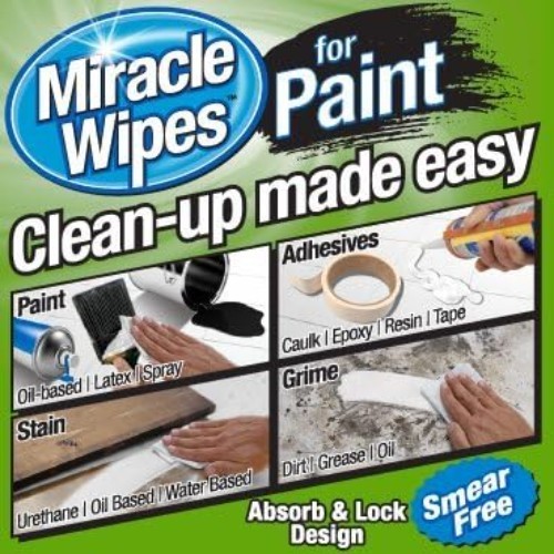 Multi Surface Cleaning Wipes 30 Count Easy Cleanup for Paint and Epoxy