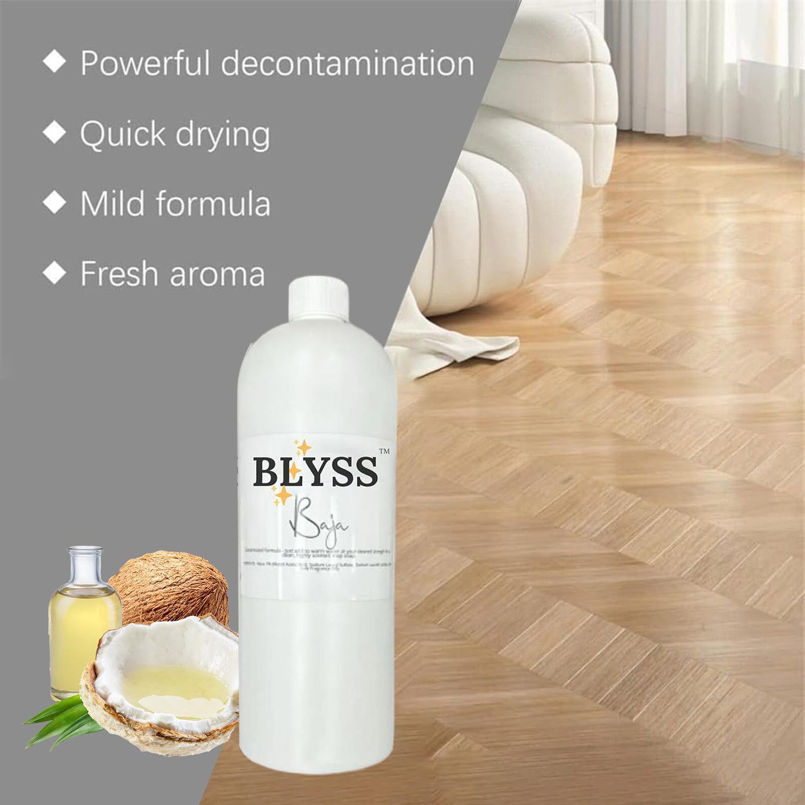 Mop Cleaning Soap 120ml Blyss Mop Soap Highly Scented Cleaning Liquid For Floor