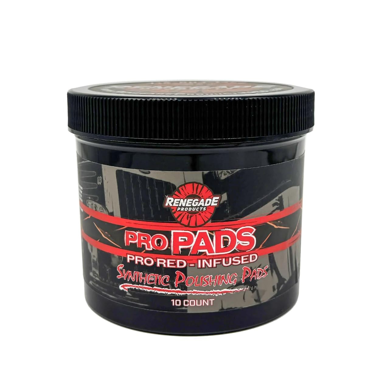 Pre-Saturated Red Metal Polishing Pads for Aluminum & Stainless Steel – 10 Pack