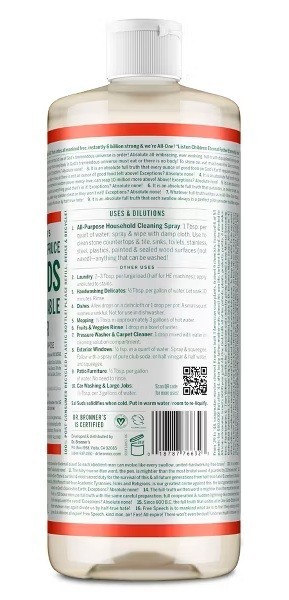 Dr. Bronner’s Sal Suds Biodegradable Cleaner Siberian Fir & Spruce 32 fl oz