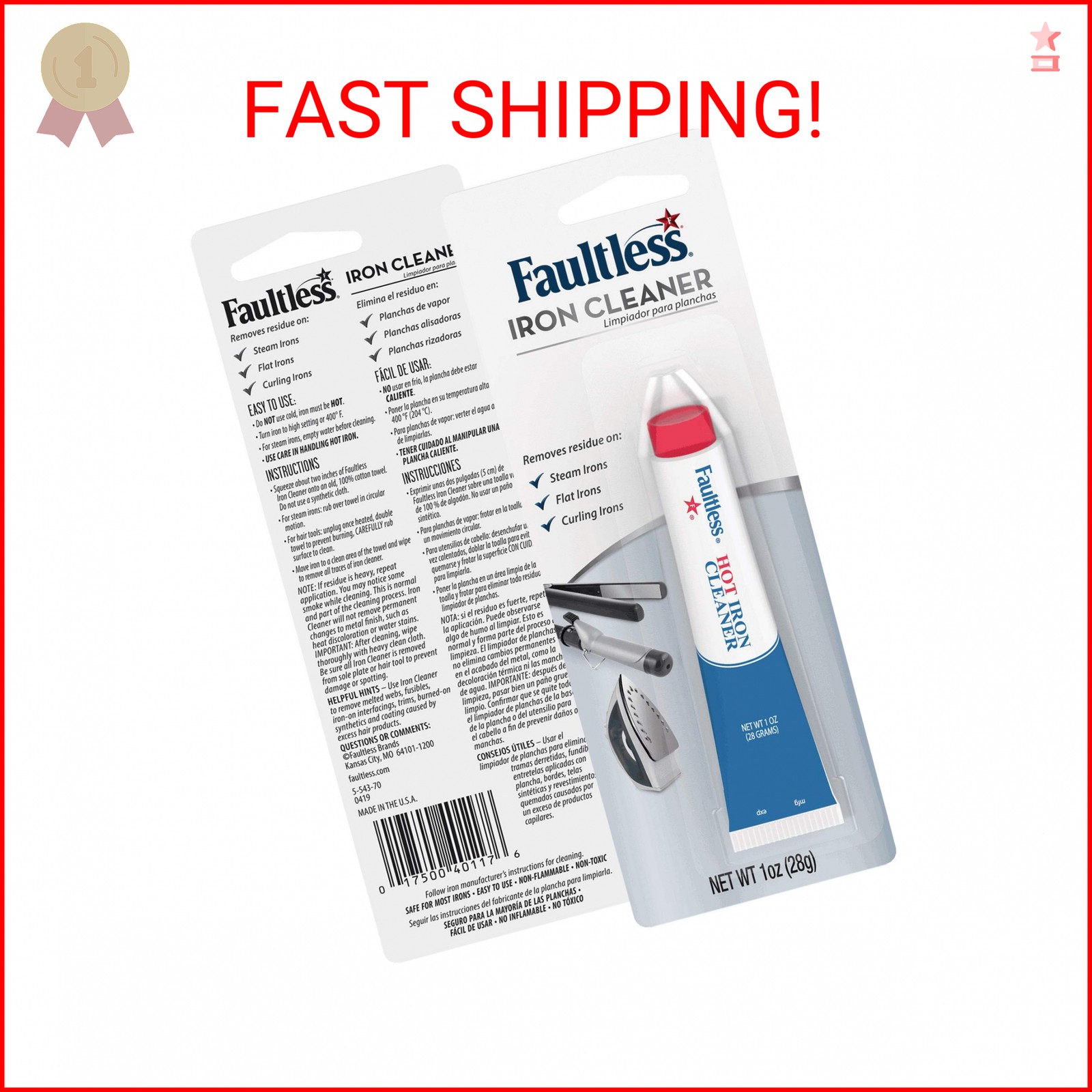 Faultless Starch 40110 Faultless Hot Iron Cleaner1oz (28 Grams)