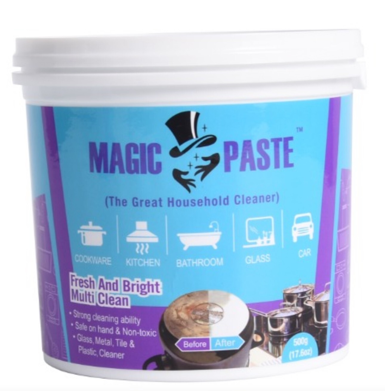Magic Paste™ All-Purpose Cleaning Paste – 16 oz.–For Dishes, Metals, Glass etc..