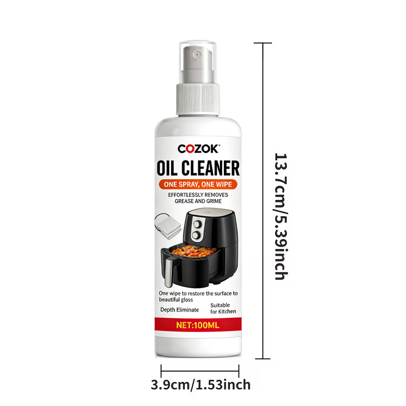 Kitchen All-Purpose Degreaser – One Spray One Wipe for Stove, Oven, Hood, Air Fr