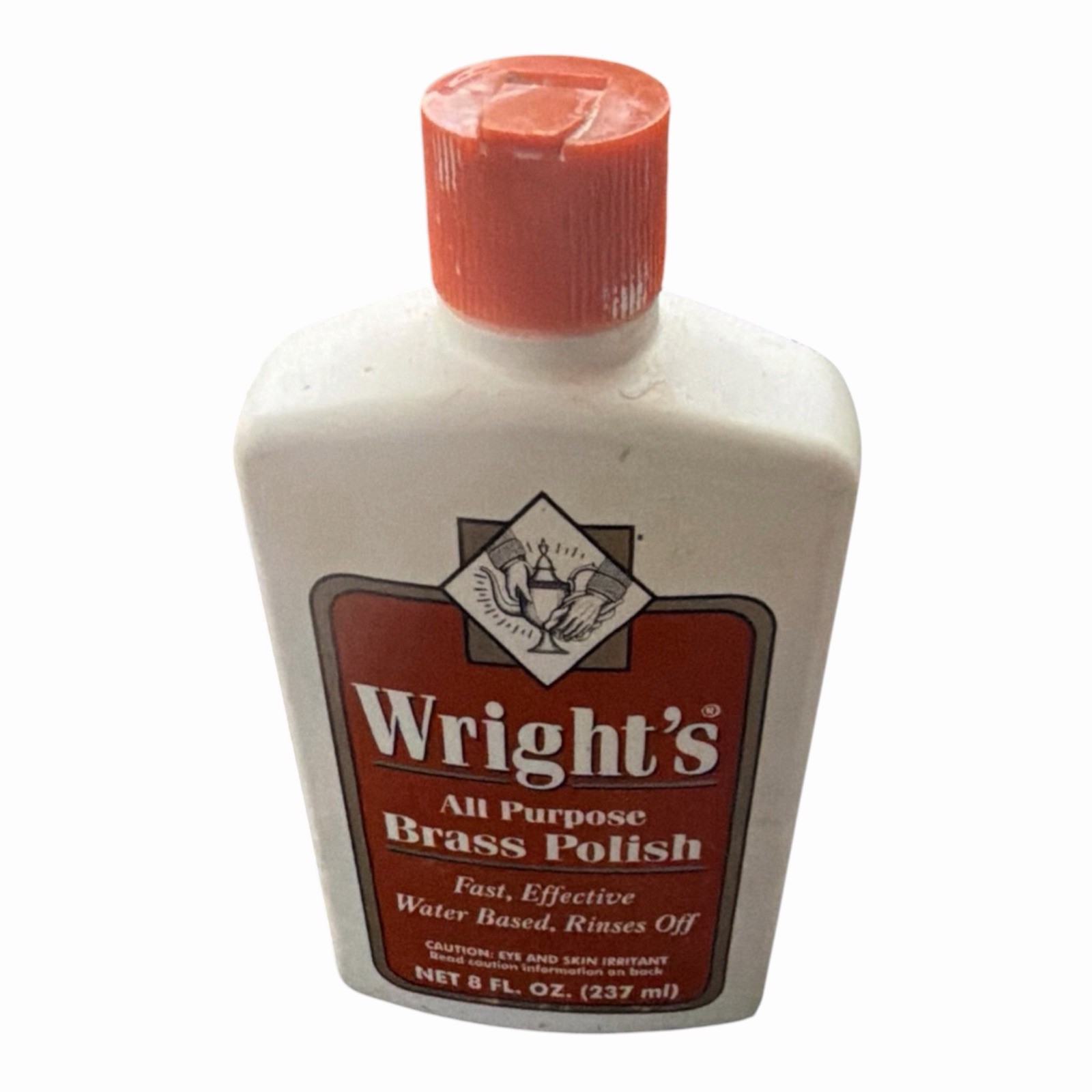 WRIGHT’S Brass Polish Copper Chrome Bronze Cleaner 8oz Discontinued 70% FULL