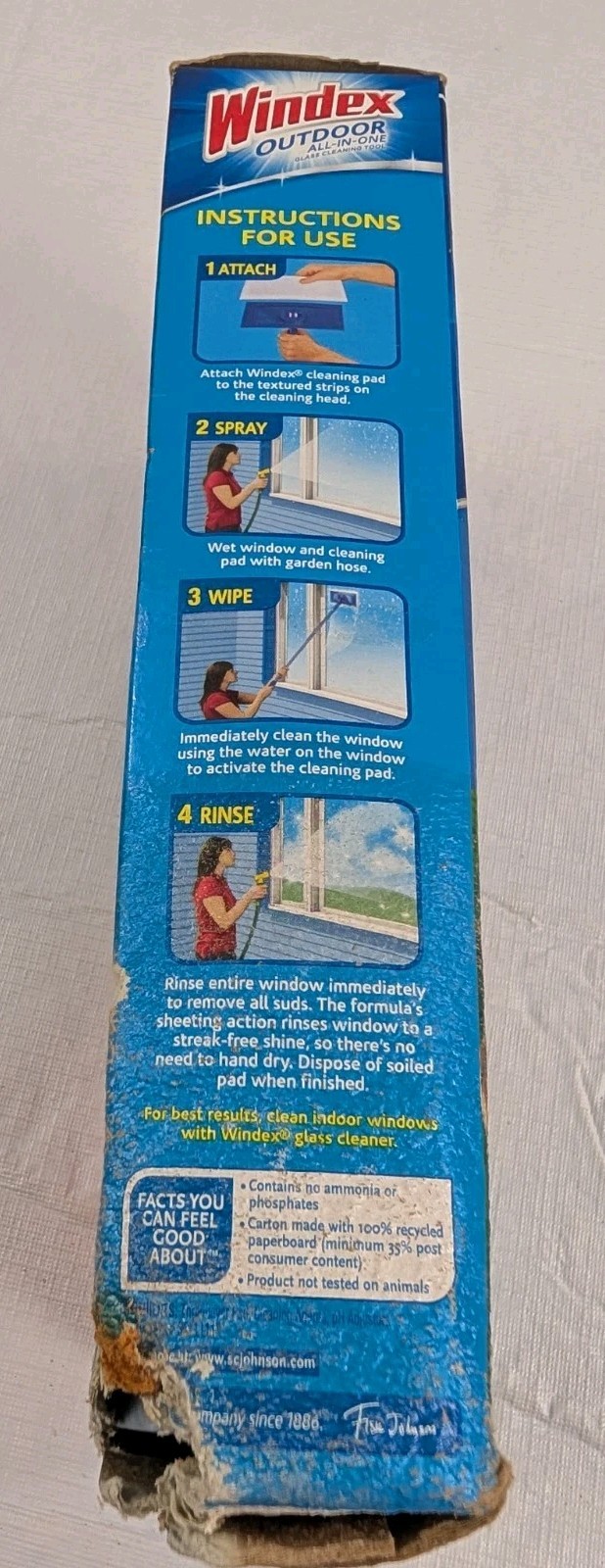 Windex Outdoor All-In-One Outdoor Glass & Window Cleaning Tool Starter Kit READ