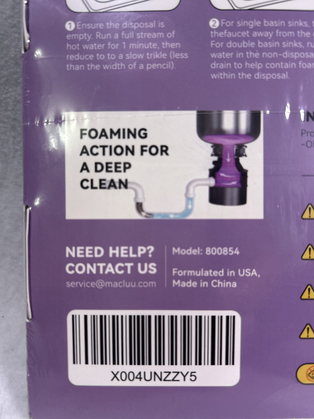 Foaming Garbage Disposal Cleaner Deodorizer 24 Tablets 1 Year 10/5/2027