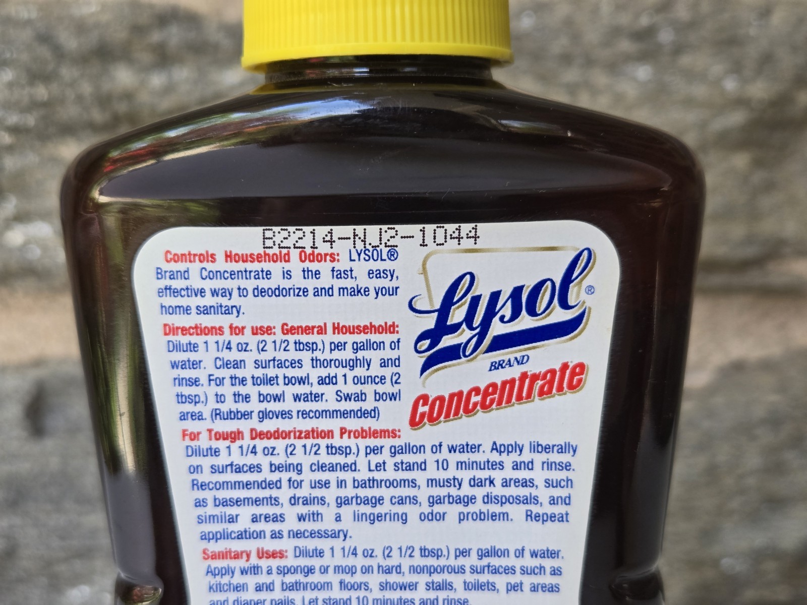 Lysol Original Scent Concentrate Deodorizes, Cleans PARTIAL About 90% Of 12 Oz