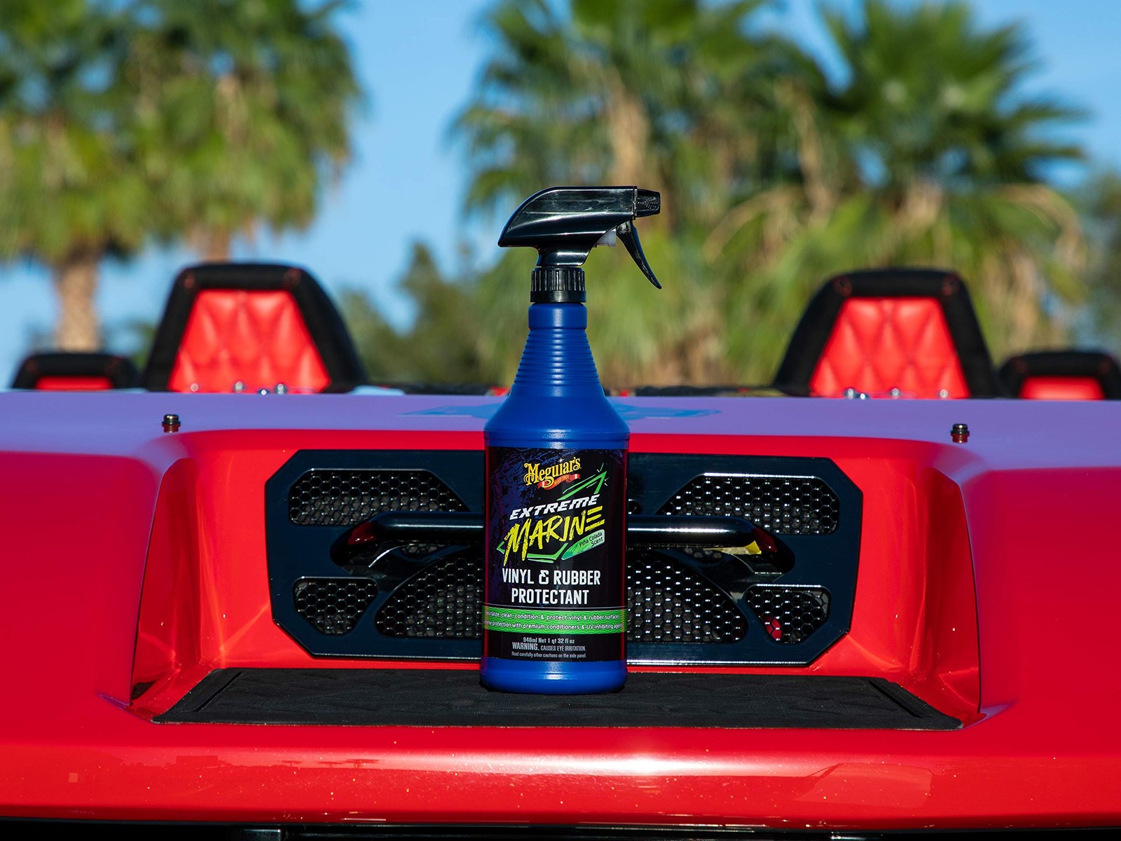 Marine Vinyl Rubber Protectant HeavyDuty UV Protection 32 Oz Spray for Boat RV